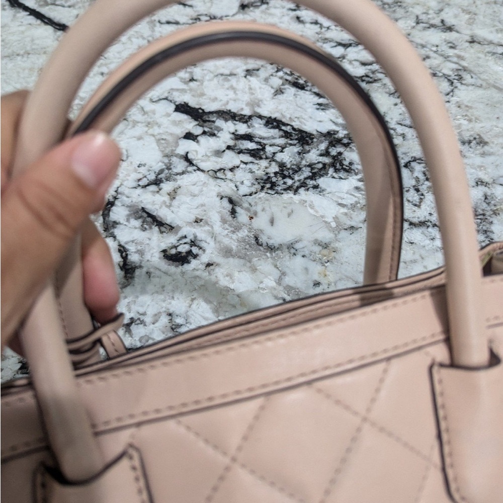 Elegant Cream Quilted Handbag